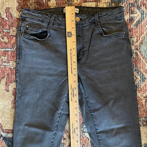 ZARA WOMENS SKINNY JEANS BLACK SIZE‎ 12 - Picture 7 of 8